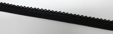Elast-Zierband 10mm schwarz
